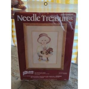 Brand New Sealed Needle Treasures Crewel Embroidery Kit Jan Hagara Joy Toy Horse